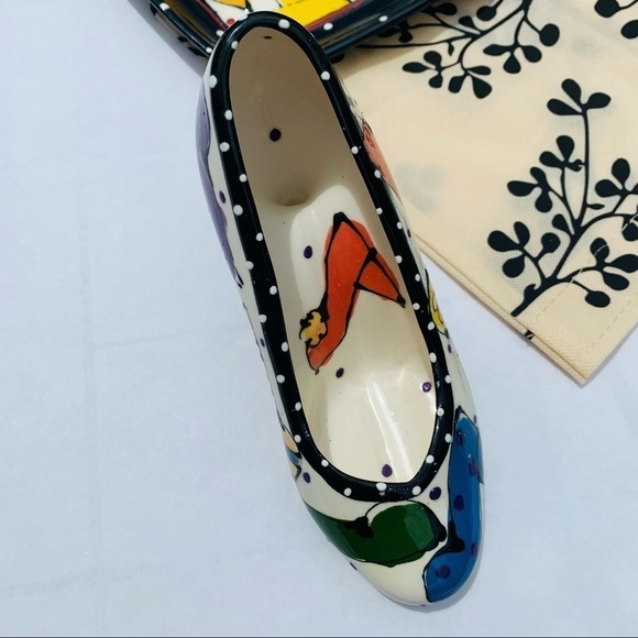 Vintage Robin Sterling Neiman Marcus rainbow 2003 Chips & Dip stiletto set - Picture 10 of 16